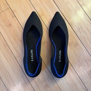 Rothy’s black pointed toe flats